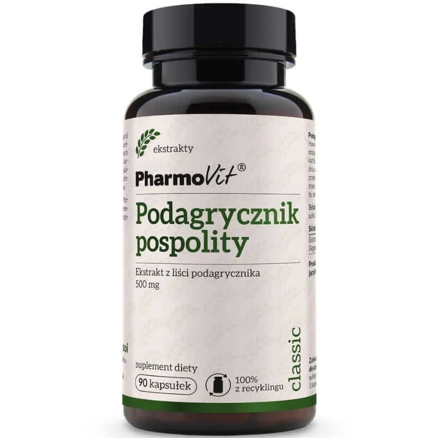 Extracto de hoja de gota 450 mg 90 cápsulas Classic Pharmovit