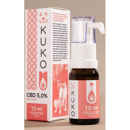 Ulei CBD 5% pentru câini mijlocii - 10ml ulei de somon KUKO de Yango