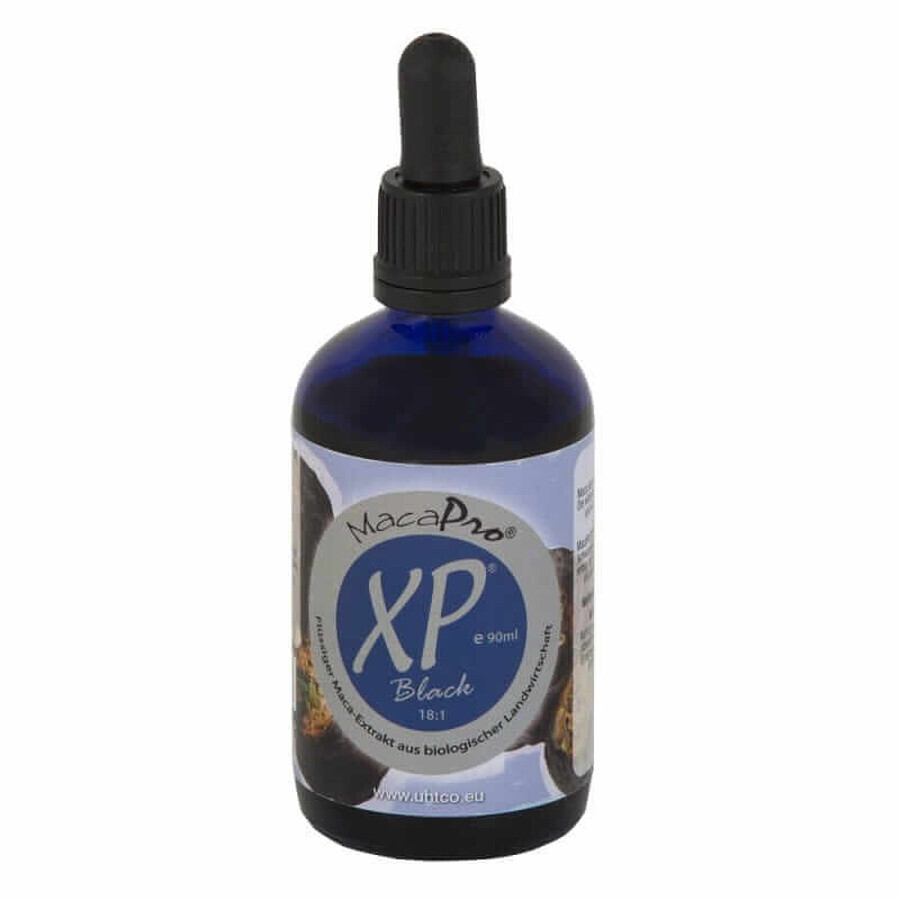 Maca Pro XP Black - vloeibaar zwart maca extract 18:1 - 90 ml eco biologische zwarte maca, Peruvian Harvest