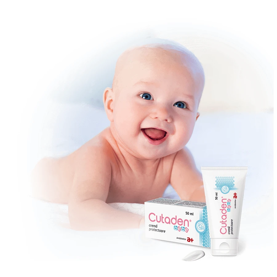 Crema protectora Bebe Cutaden, 50 ml, Antibiotice