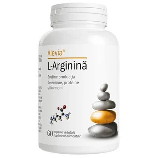 L-arginina, 60 cápsulas vegetales, Alevia