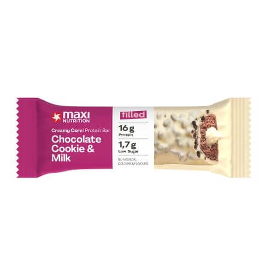 Barretta proteica al cioccolato e latte, 45 g, Maxi Nutrition