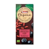 Zwarte chocolade met gojivruchten en acaipoeder, 100 g, Torras