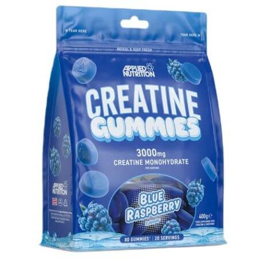 Gomme di creatina con creatina monoidrato e aroma di ribes nero 3000 mg Gomme di creatina, 400 g, Applied Nutrition