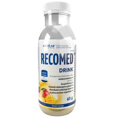 Activlab Pharma RecoMed Drink set, preparat nutritiv, aromă de mango, 6 x 65 g