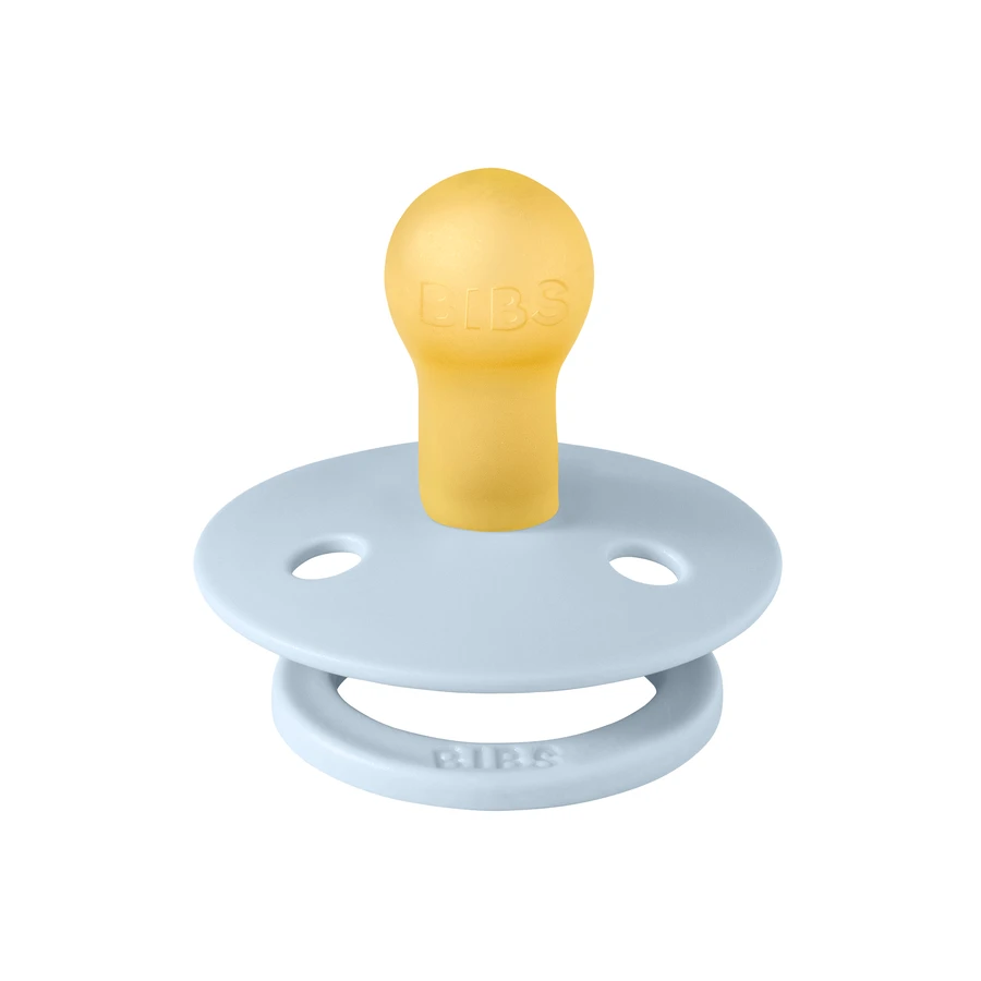 Bavoirs Couleur, sucette, sucette, caoutchouc, ronde, taille 1, Baby Blue, dès la naissance, 1 pièce