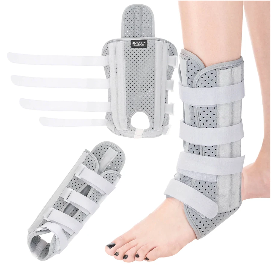4Fizjo, enkelorthese met laterale versteviging, grijs, 1st