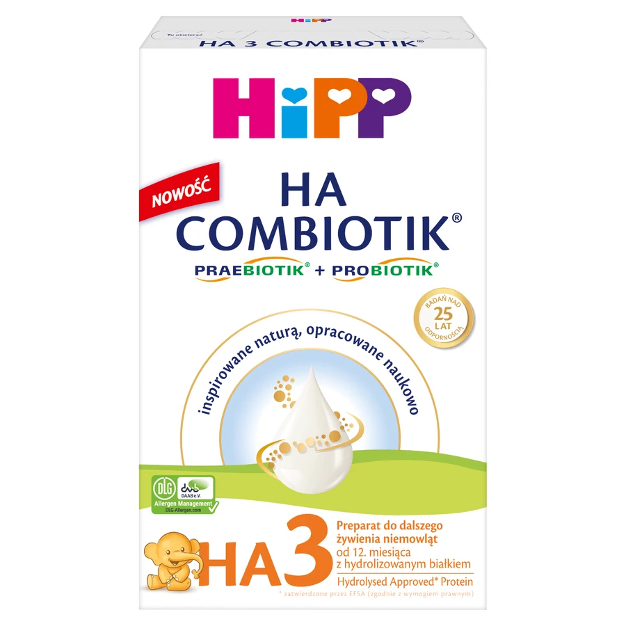 Hipp HA 3 Combiotik, latte di proseguimento per lattanti, da 12 mesi, 350 g