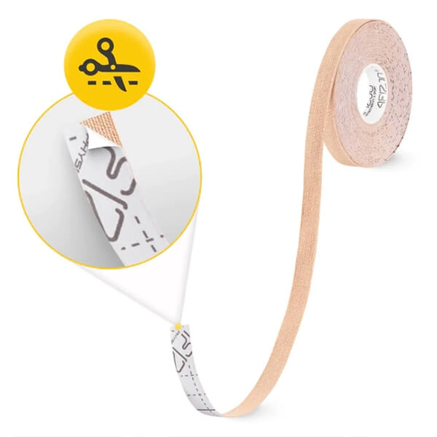 4Fizjo, kinesiotaping tape, beige, 1 cm x 5 m
