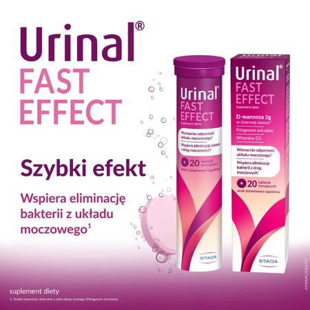 Urinal Fast Effect, 20 comprimate efervescente