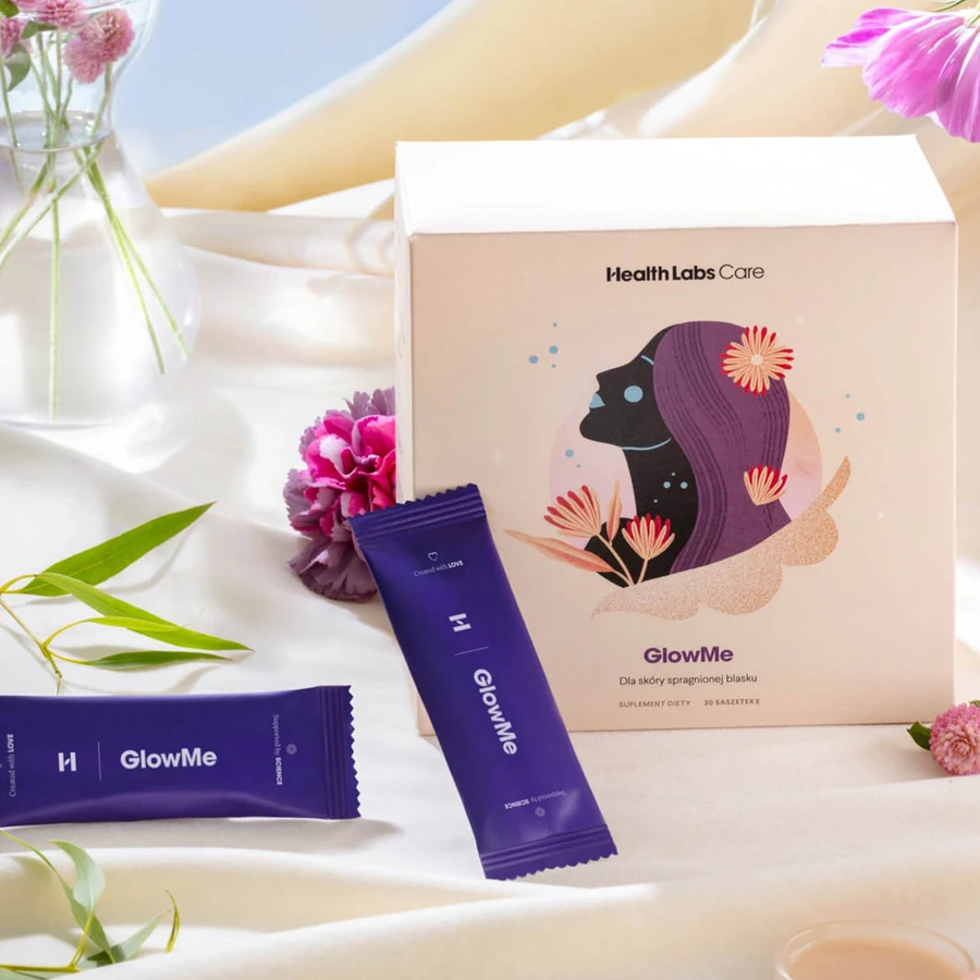 Kit Health Labs GlowMe, sabor frambuesa, 30 sobres + sabor piña-mango, 30 sobres