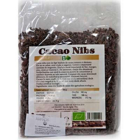 Nibs de Cacao Ecológico , 200 gr, Managis