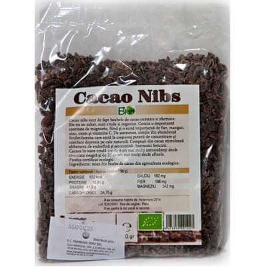 Nibs de Cacao Ecológico , 200 gr, Managis