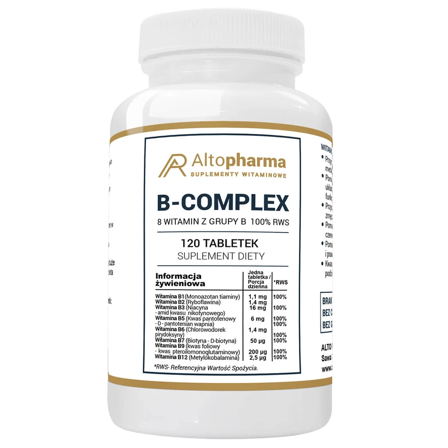 AltoPharma Complejo B, 100% RWS, 120 comprimidos