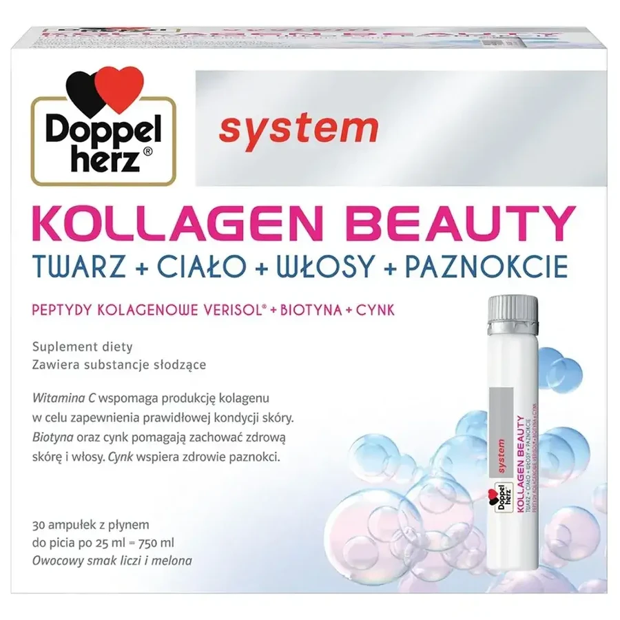 Doppelherz System Kollagen Beauty (colágeno) set, 2 x 30 ampollas