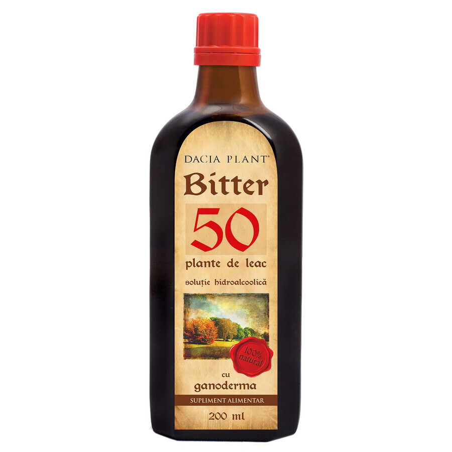 Amargo de 50 hierbas con Ganoderma, 200 ml, Dacia Plant