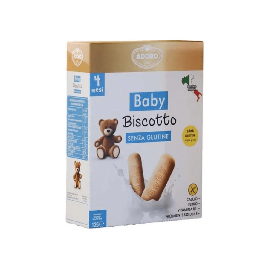 Gluten-free biscuits, + 4 months, 125 g, Adoro