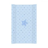 Mesa para colecho con incrustaciones y tapa abierta, 50x70 cm, Estrellas azules, Ceba Baby
