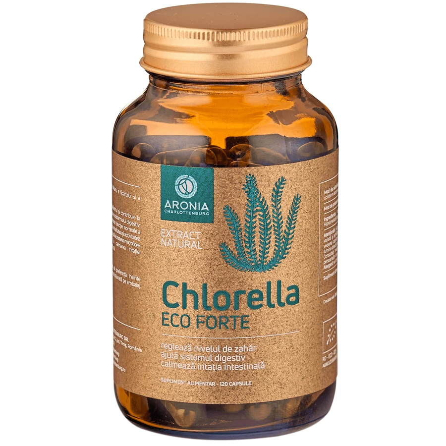 Chlorella Eco Forte, 120 Kapseln, Aronia Charlottenburg