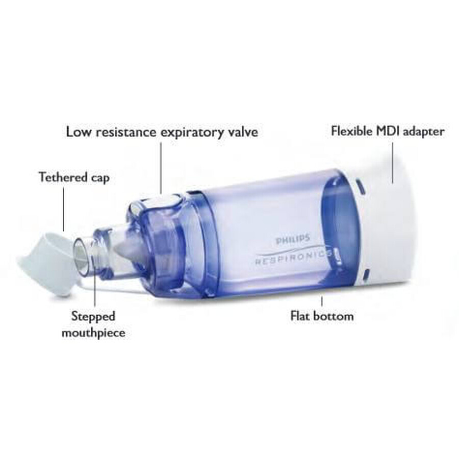 Cámara de inhalación Respironics Optichamber Diamond, 1 - 5 años, 1079825, Philips