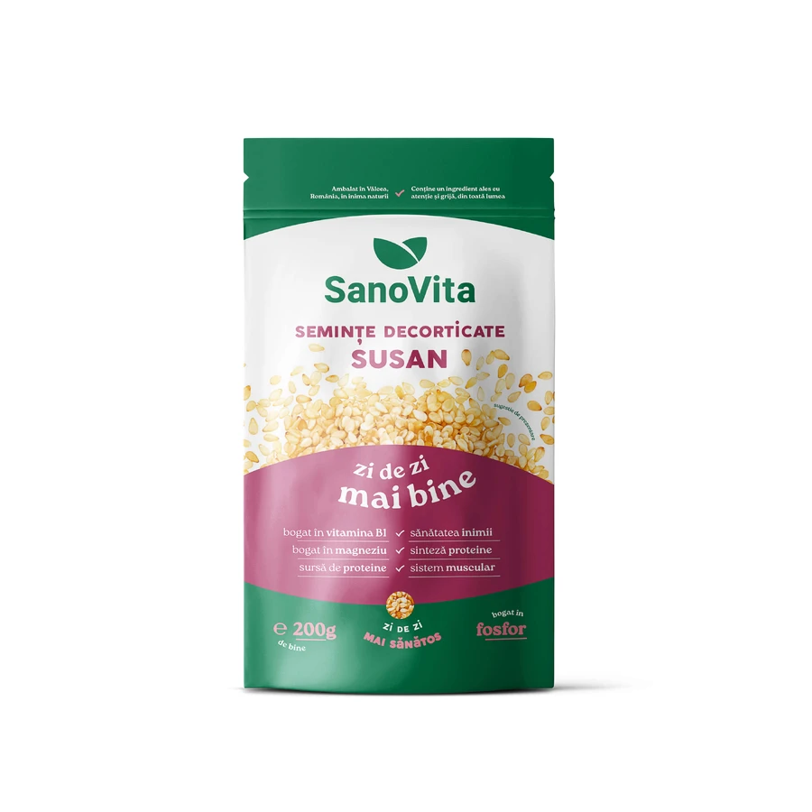 Semillas de sésamo sin cáscara, 200 g, SanoVita