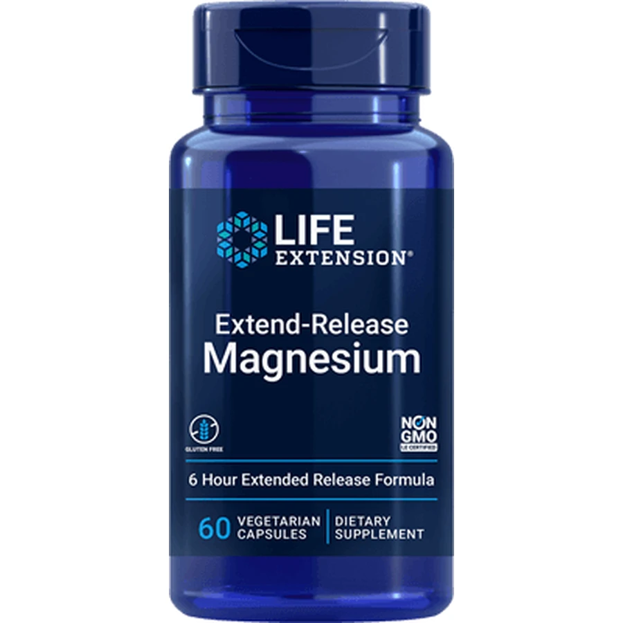 Magnesio de liberación prolongada 60 cápsulas vegetales Life Extension