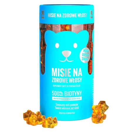 Noble Health Ursuleți de pluș pentru păr sănătos, boabe de jeleu, 300 g