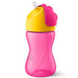 Vaso con pajita para niñas, SCF798/02, Philips Avent