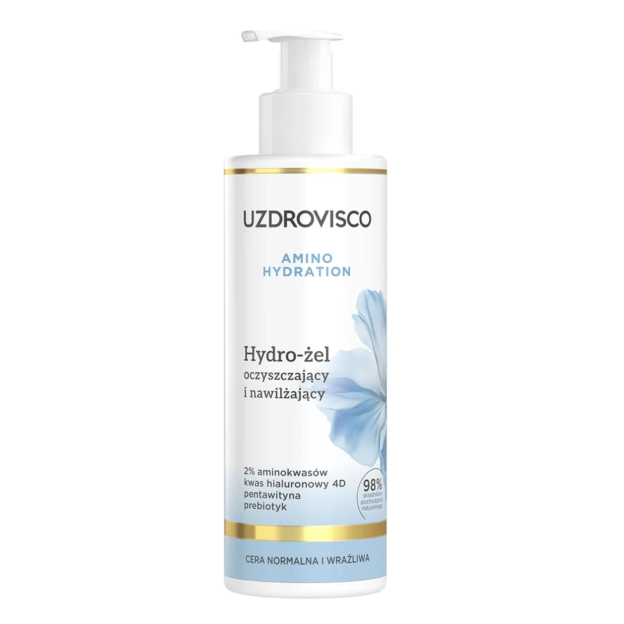 Uzdrovisco Amino Hydration, hidro-gel de curățare și hidratare, 200 ml