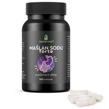 BetterMe Butirat de sodiu Forte, 100 capsule