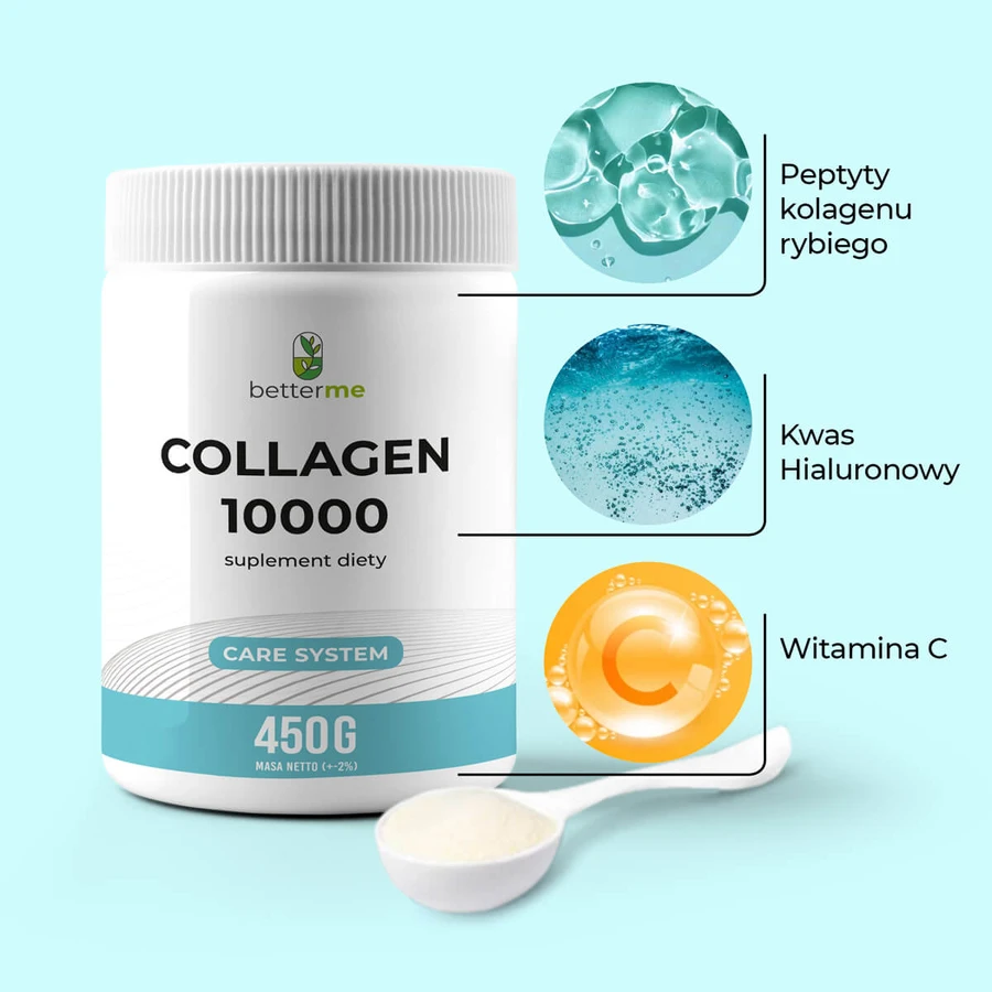 BetterMe Colagen 10000, aromă neutră, 450 g
