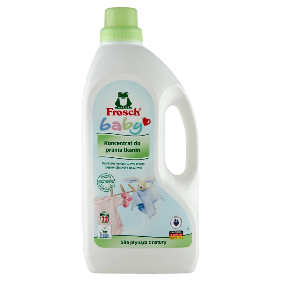 Set Frosch Baby, concentrato per il lavaggio dei capi per bambini, 1500 ml + concentrato per il risciacquo dei capi per bambini, 750 ml