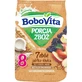 BoboVita Porcja Zbóż Porridge 7 Getreidearten, Apfel und Pflaume, Milch, ohne Zuckerzusatz, nach 8 Monaten, 210 g
