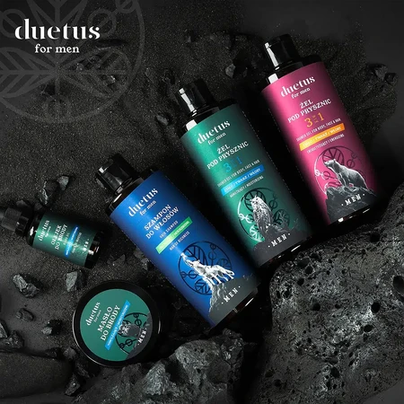 Duetus For Men, gel douche hydratant 3 en 1, 300 ml