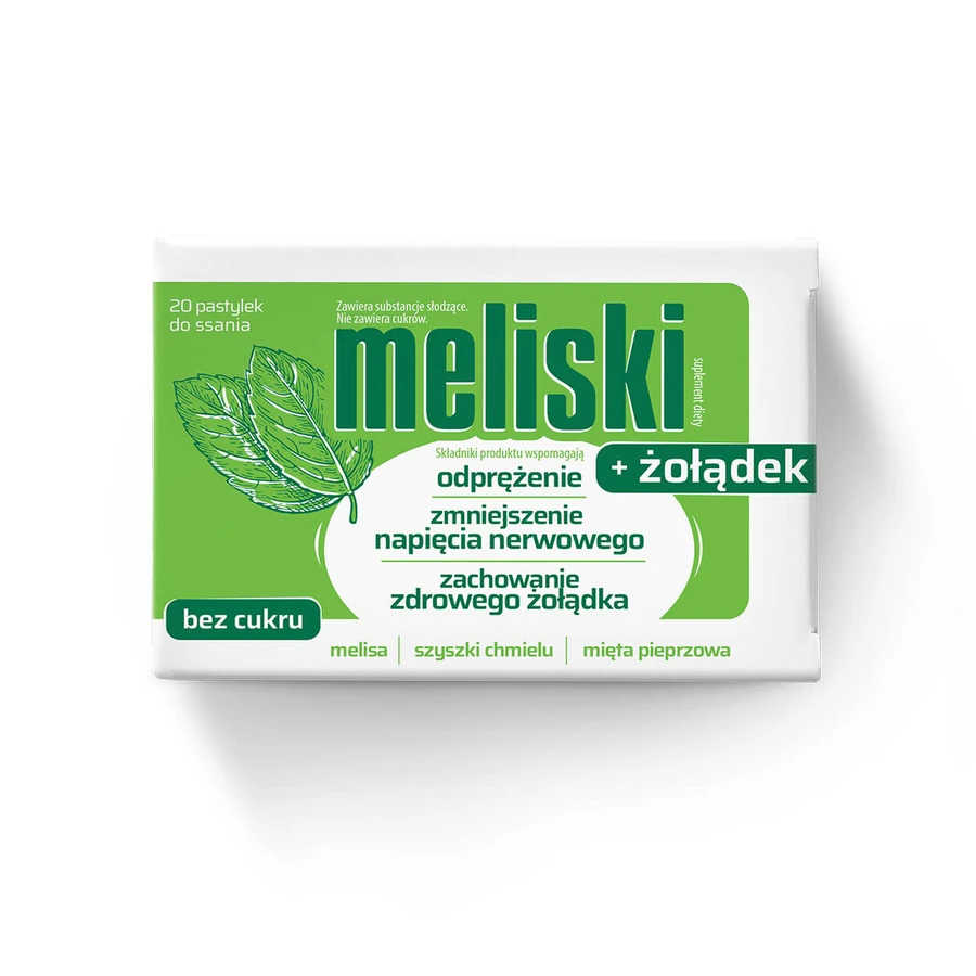 Melisps + Stomac, 20 pastile