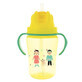 Taza de paja, amarilla, 350 ml, +18 meses, Dodie