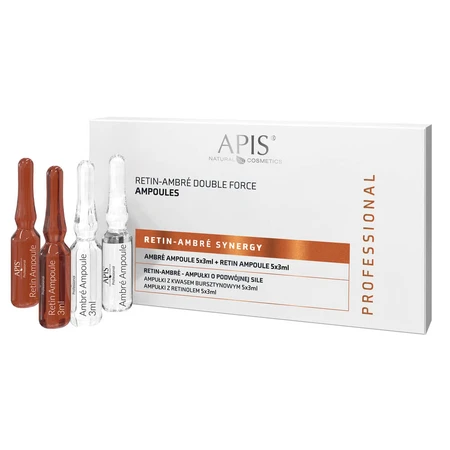 Apis Professional Retin Ambre Synergy, ampułki o podwójnej sile, 3 ml x 10 sztuk: ceny i cechy