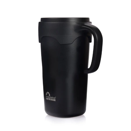 Majestic Sport, cană termică cu pai Jelly, negru, 650 ml