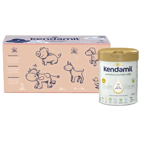 Kendamil Premium 3 HMO+ set, lait junior, après 12 mois, 3 x 800 g