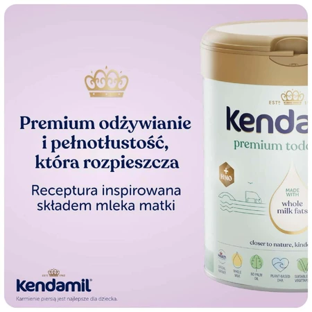 Kendamil Premium 3 HMO+ set, lait junior, après 12 mois, 3 x 800 g
