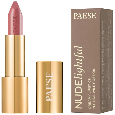 Paese Nudelightful, barra de labios, 405 Crema de Rosas, 4,5 g