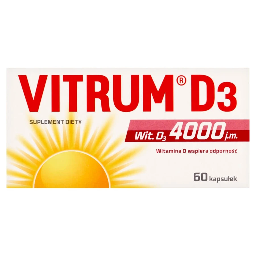 Vitrum D3 Strong, Vitamin D 4000 IU, 60 Kapseln