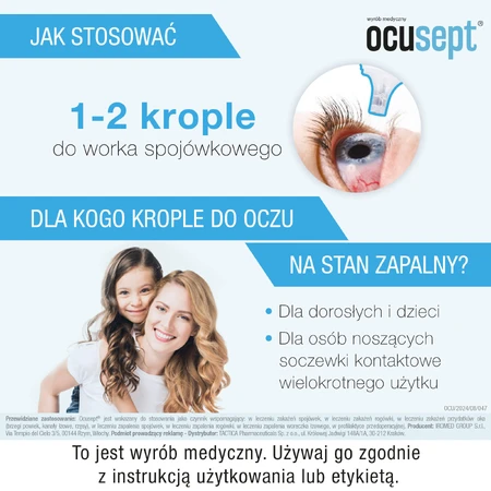 Ocusept, soluție oftalmică cu efect antiinflamator, 10 ml