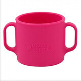 Pink learning mug, 207 ml, Green Sprouts