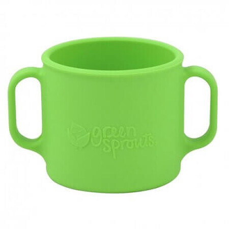 Tasse d'apprentissage verte 207ml, Green Sprouts