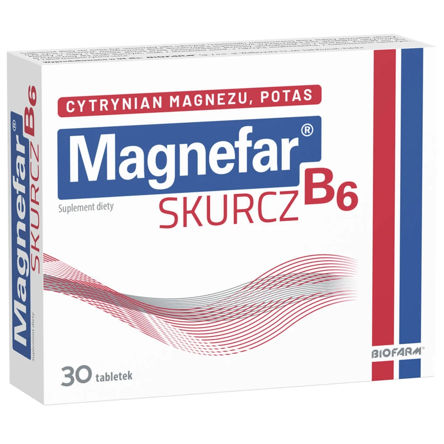 Magnefar B6 Skurcz, 30 comprimidos