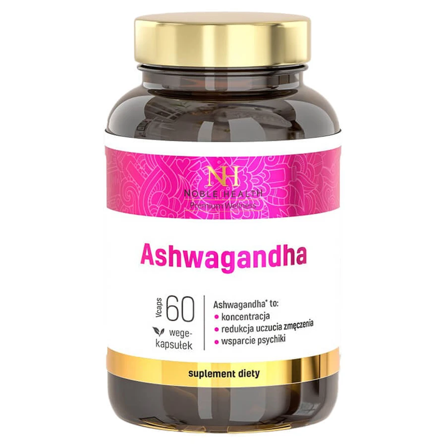 Noble Health Ashwagandha, 60 cápsulas vegetales