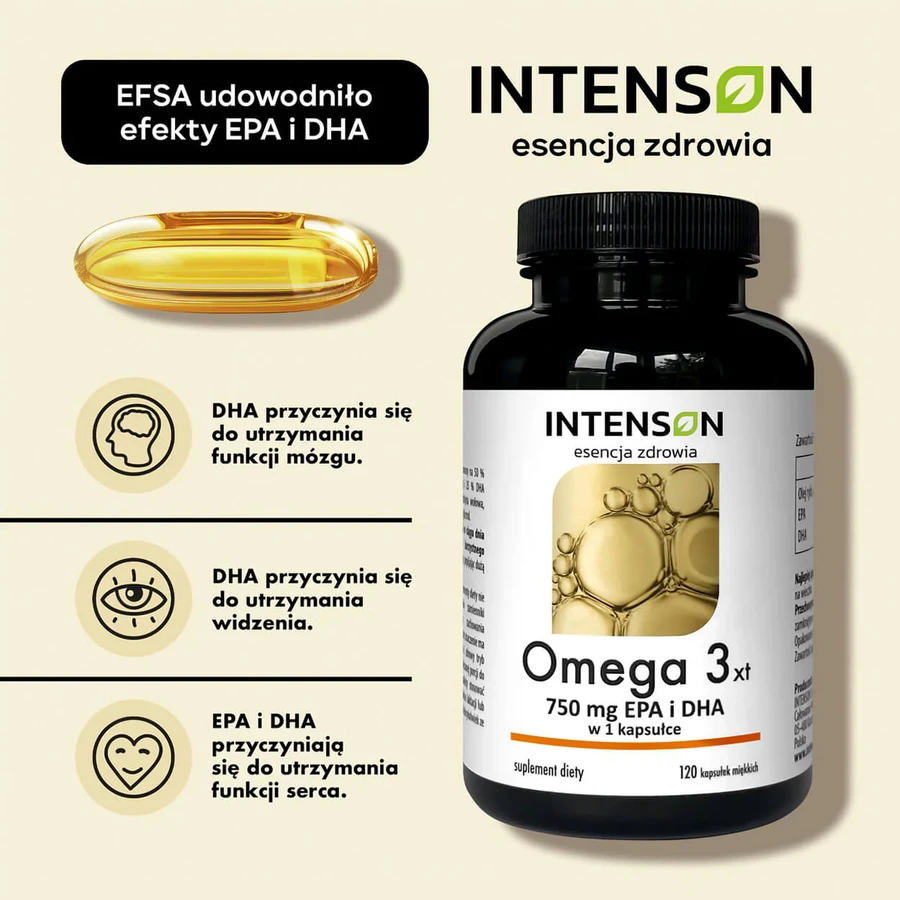 Intenson Omega 3 XT, 120 capsule moi