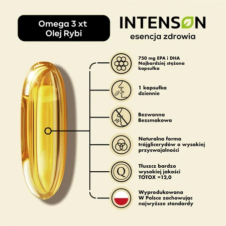 Intenson Omega 3 XT, 120 capsule moi