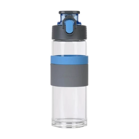 Casno, Cross glass bottle, blue, 500 ml